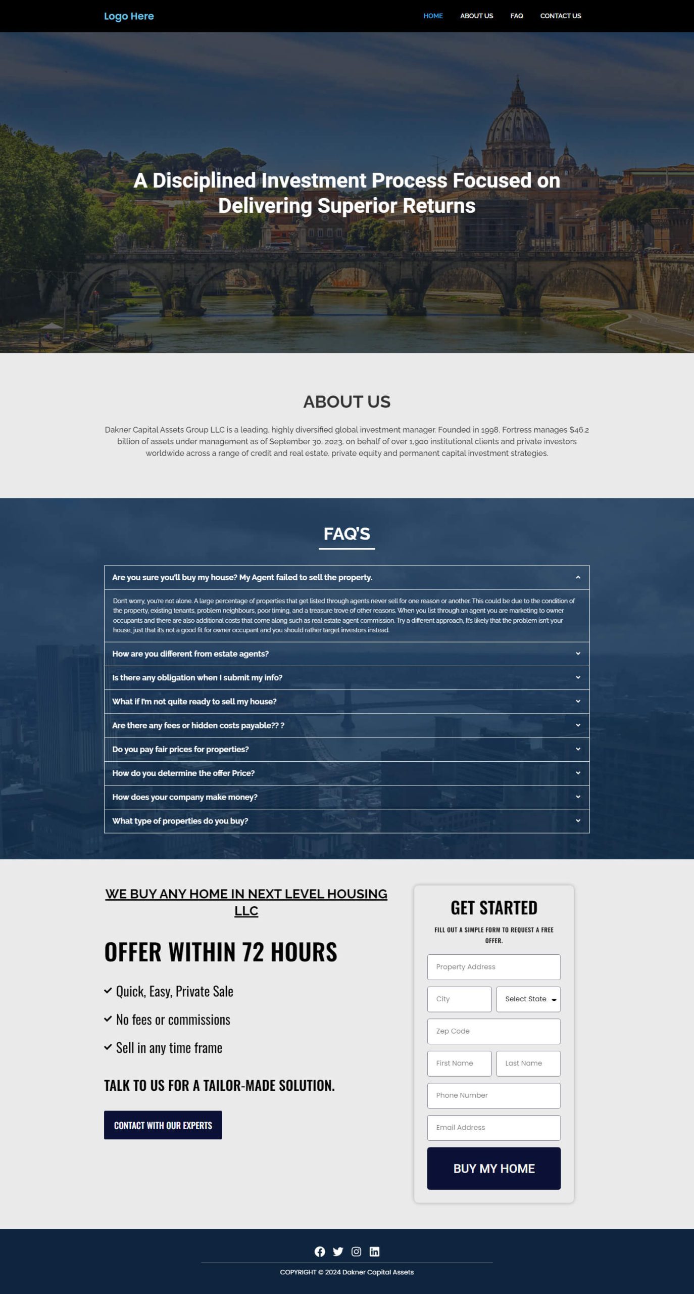 REALESTATE Investment WEBSITE