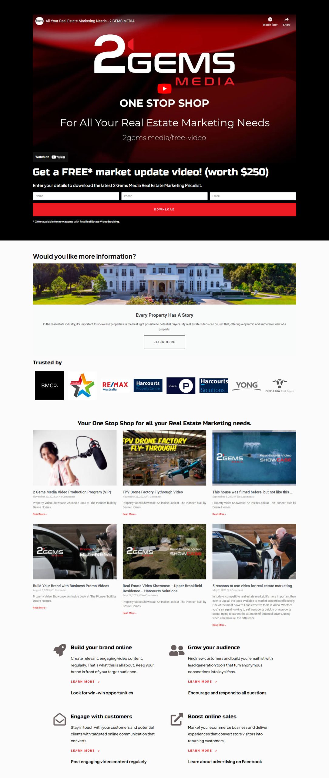 WordPress Landing page