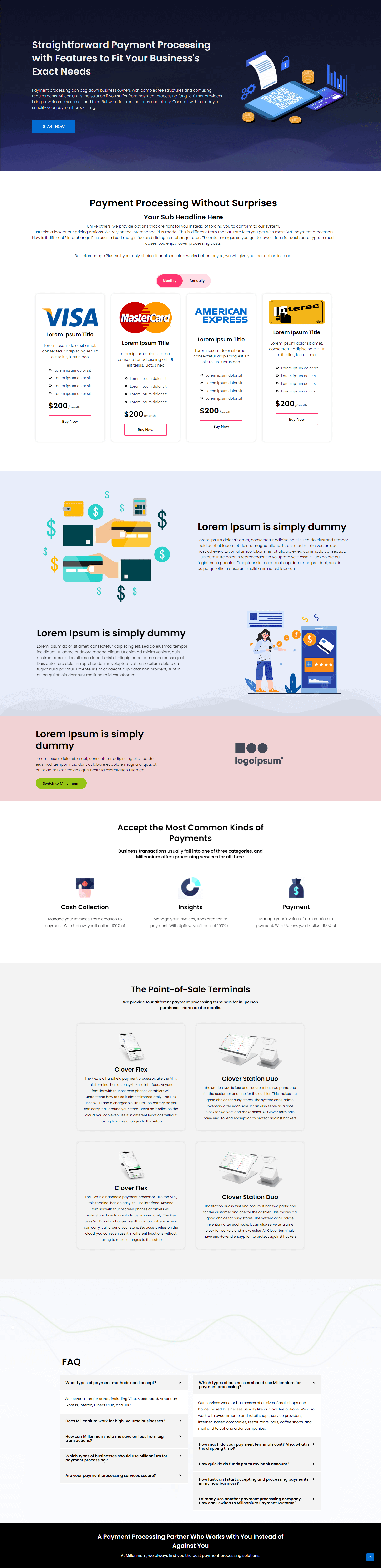 wordpress landing page