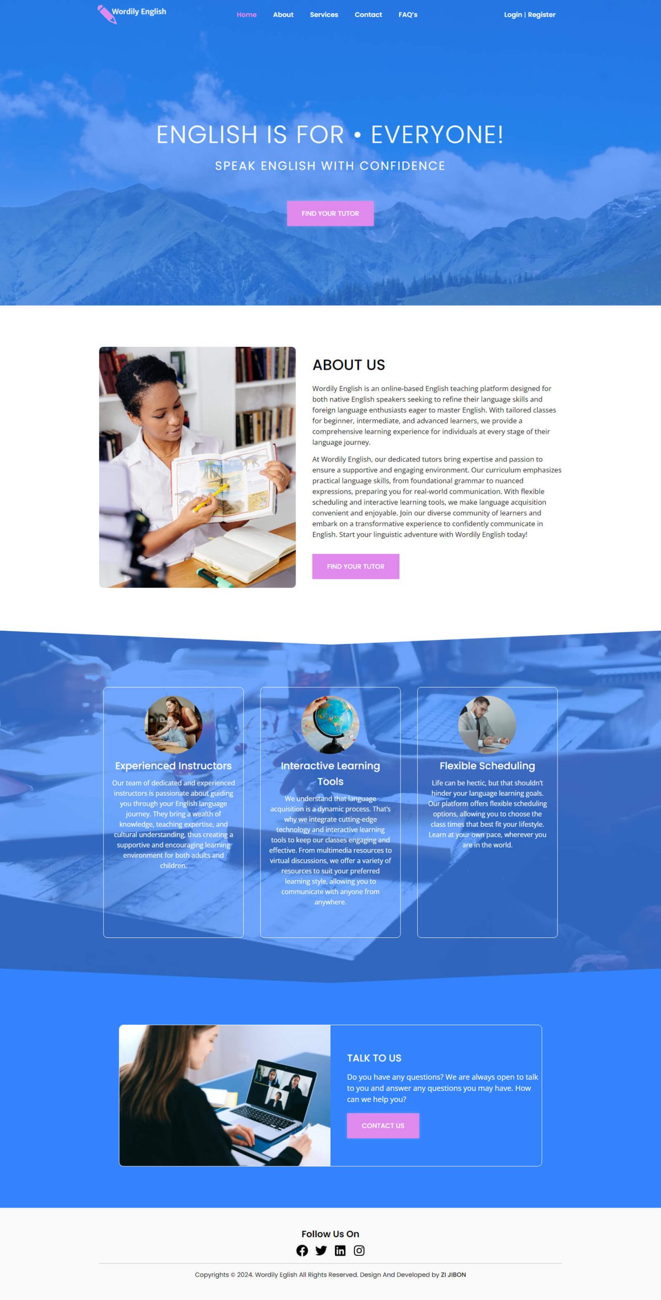 English Teaching Website